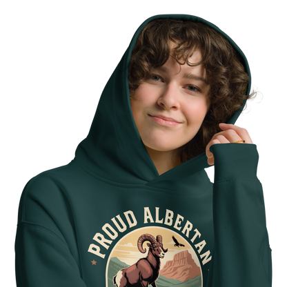 Proud Albertan Premium Quality Midnight Green Oversized Hoodie (Unisex)