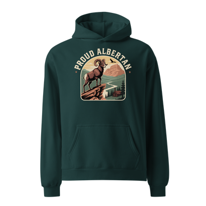 Proud Albertan Premium Quality Midnight Green Oversized Hoodie (Unisex)