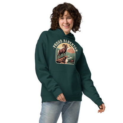 Proud Albertan Premium Quality Midnight Green Oversized Hoodie (Unisex)