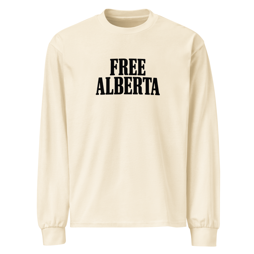 Free Alberta Premium Heavyweight Long Sleeve Shirt (Unisex)