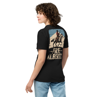 Free Albertan Cowboy Unisex Premium T-Shirt