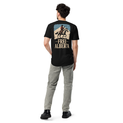 Free Albertan Cowboy Unisex Premium T-Shirt