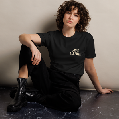 Free Albertan Cowboy Unisex Premium T-Shirt
