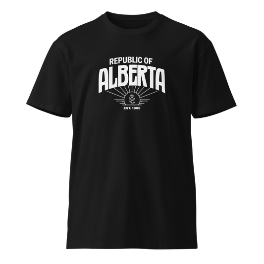 Republic of Alberta Black Vintage Premium Quality Shirt (Unisex)
