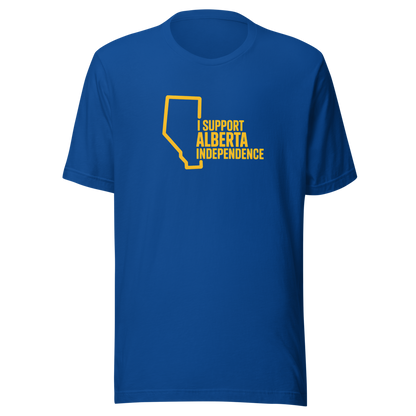 Royal Blue Support Independence T-Shirt (Unisex)