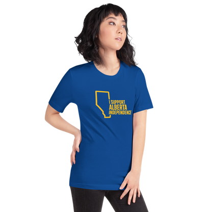 Royal Blue Support Independence T-Shirt (Unisex)