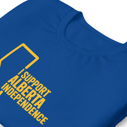 Royal Blue Support Independence T-Shirt (Unisex)